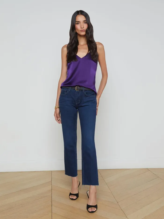 Gabriella Silk Camisole Acai Women L039Agence Camisoles and Tanks Gabriella Silk Camisole Acai Women L039Agence Camisoles and Tanks