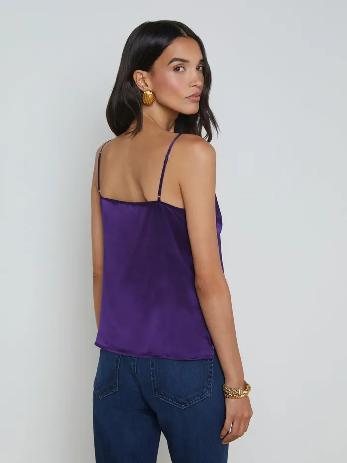 Gabriella Silk Camisole Acai Women L039Agence Camisoles and Tanks Gabriella Silk Camisole Acai Women L039Agence Camisoles and Tanks