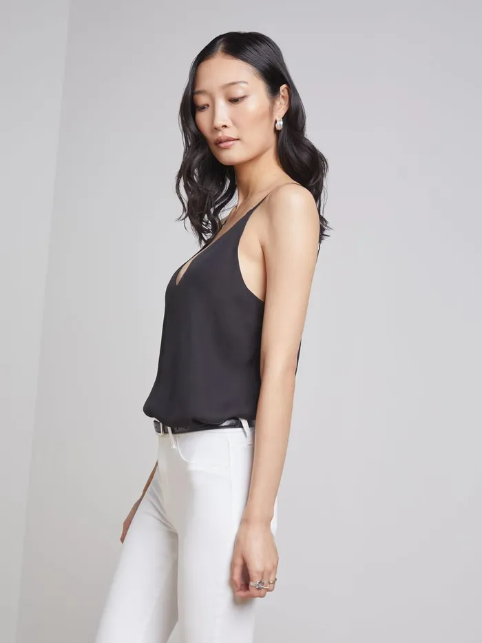 Gabriella Silk Camisole Black Women L039Agence Camisoles and Tanks Gabriella Silk Camisole Black Women L039Agence Camisoles and Tanks