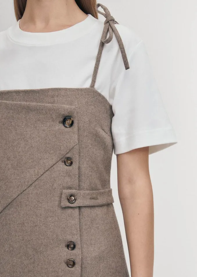 Gala Taupe Dress Women ALOHAS Dresses