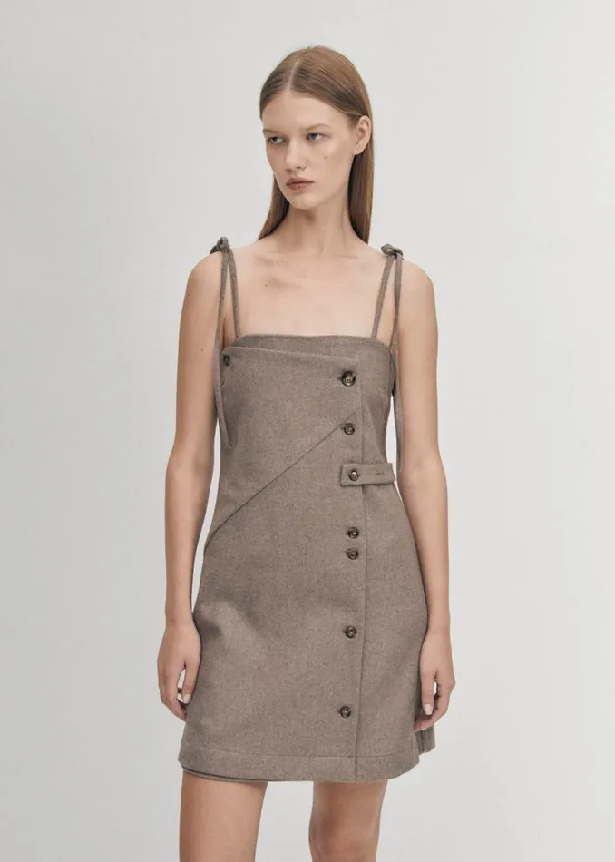 Gala Taupe Dress Women ALOHAS Dresses