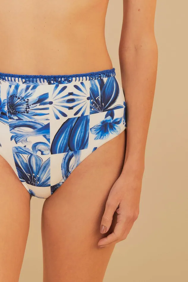 Garden Tiles High Waist Bikini Bottom Women FARM Rio Bikinis