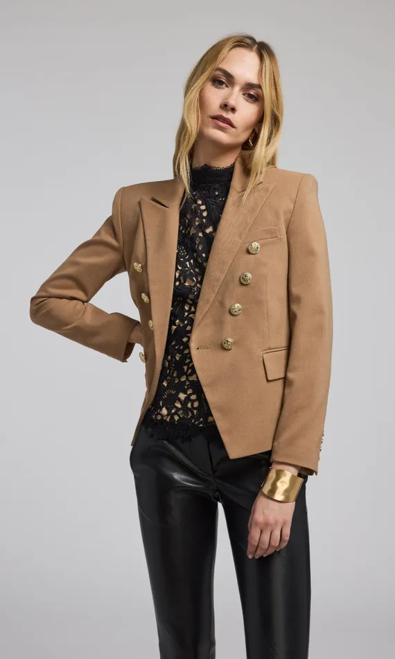 Generation Love Clothing Blazers and Jackets Women Amelia Suiting Blazer Camel Generation Love Clothing Blazers and Jackets Women Amelia Suiting Blazer Camel