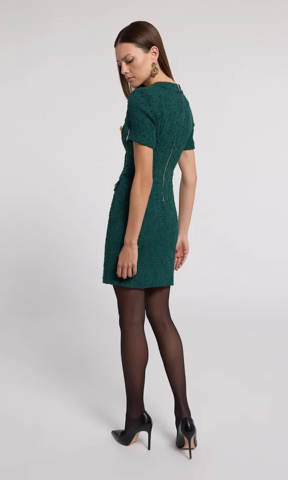 Generation Love Clothing Dresses Women Anne Tweed Dress Forest