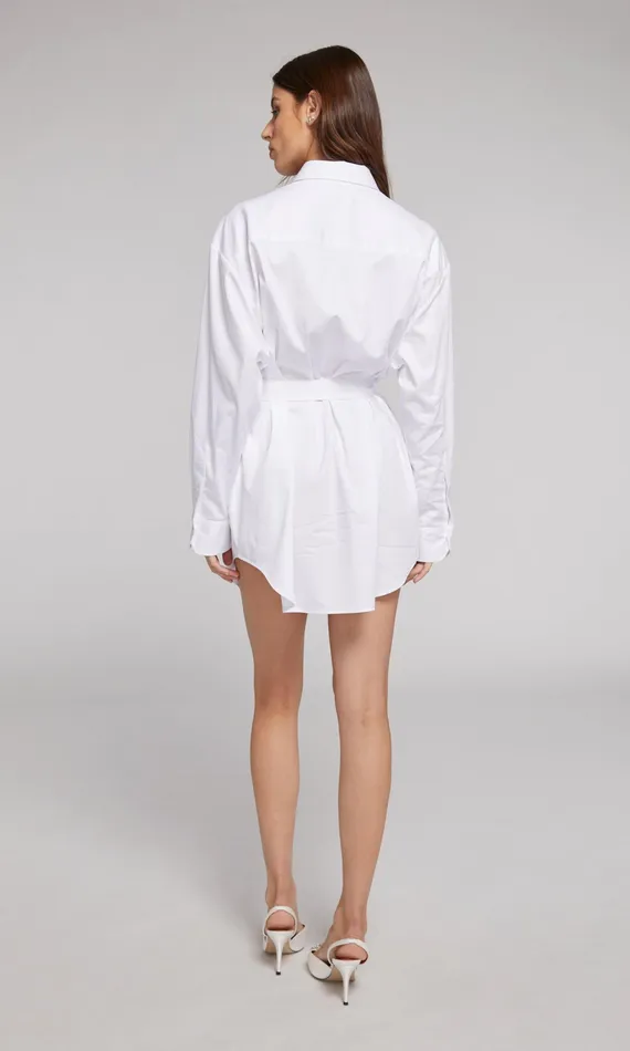 Generation Love Clothing Dresses Women Elianna Crystal Shirt Dress White
