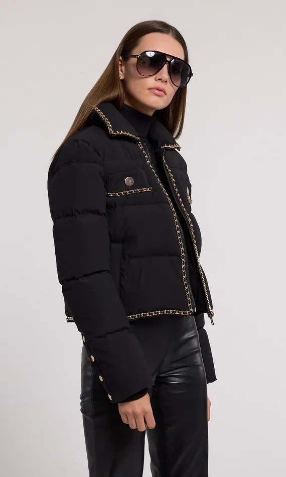 Generation Love Clothing Outerwear Women Aniston Puffer Jacket Black