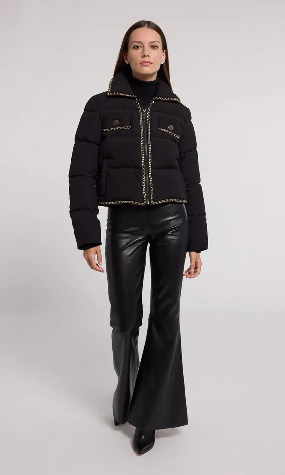 Generation Love Clothing Outerwear Women Aniston Puffer Jacket Black