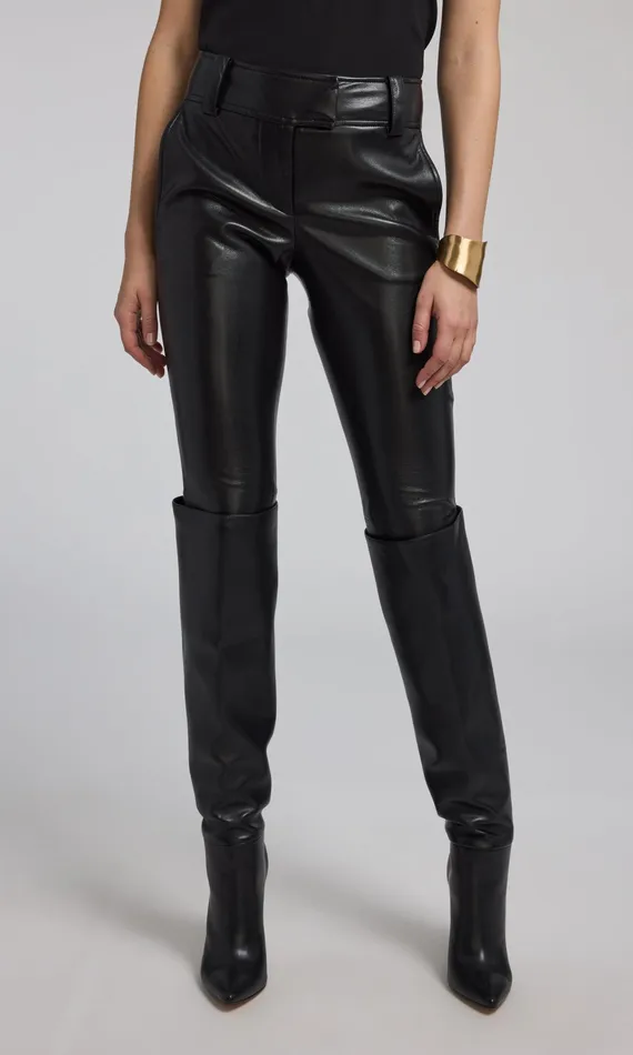 Generation Love Clothing Pants Women Alexandra Vegan Leather Pants Black