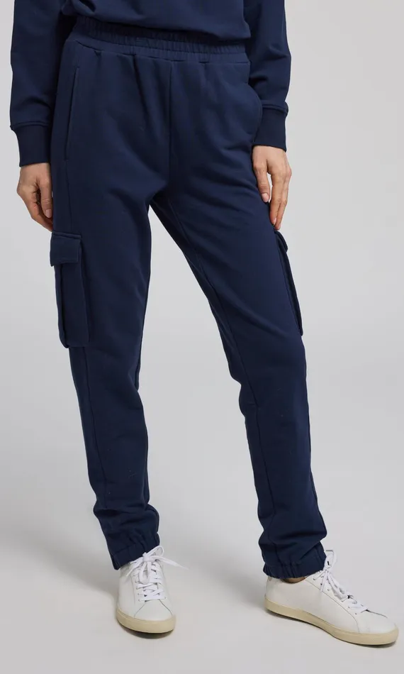 Generation Love Clothing Pants Women Chandra Fleece Sweatpants French Navy