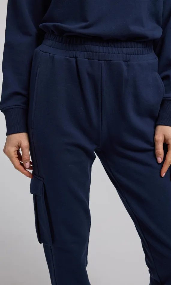 Generation Love Clothing Pants Women Chandra Fleece Sweatpants French Navy