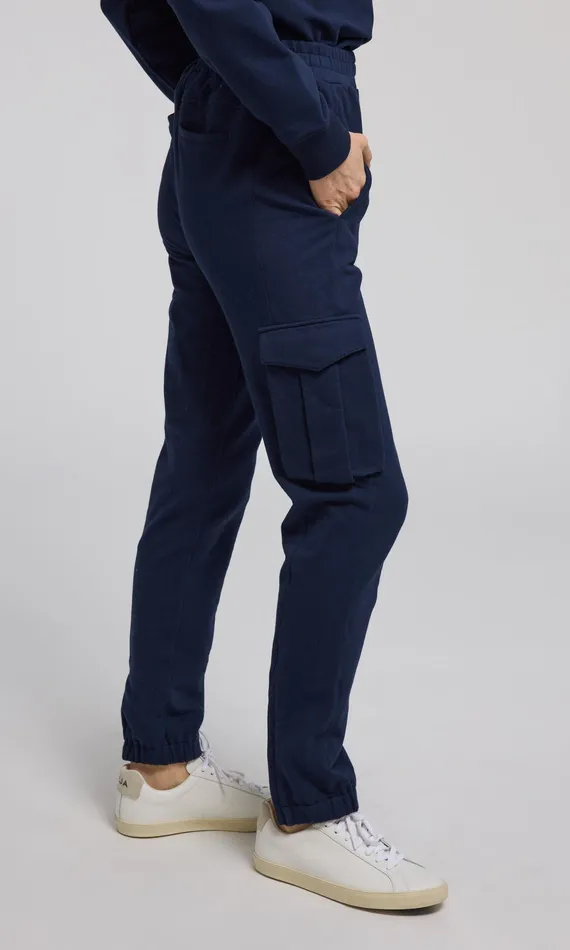 Generation Love Clothing Pants Women Chandra Fleece Sweatpants French Navy