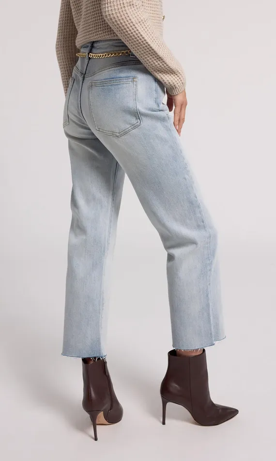 Generation Love Clothing Pants Women Jordy Chain Belted Jeans Ice Blue