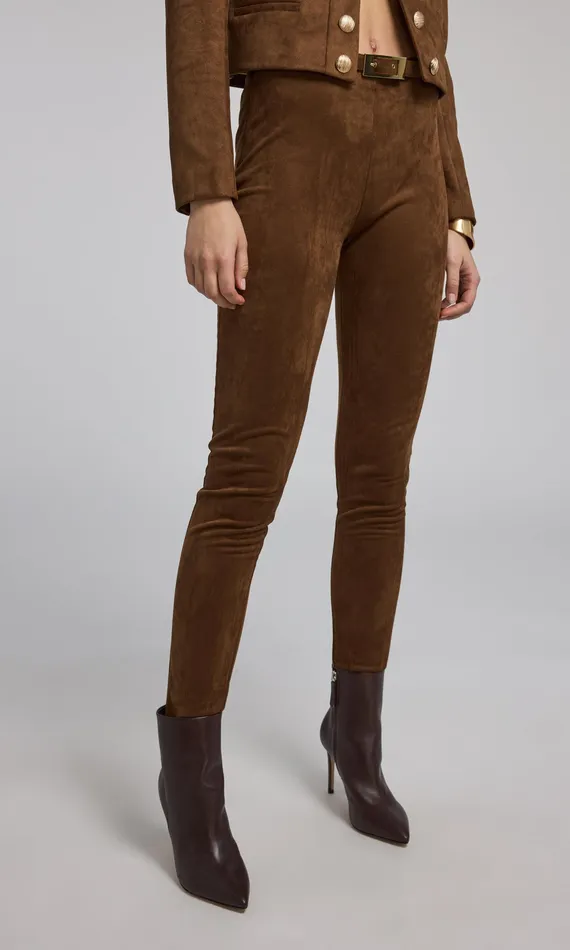 Generation Love Clothing Pants Women Lennon Belted Vegan Suede Legging Caramel Generation Love Clothing Pants Women Lennon Belted Vegan Suede Legging Caramel