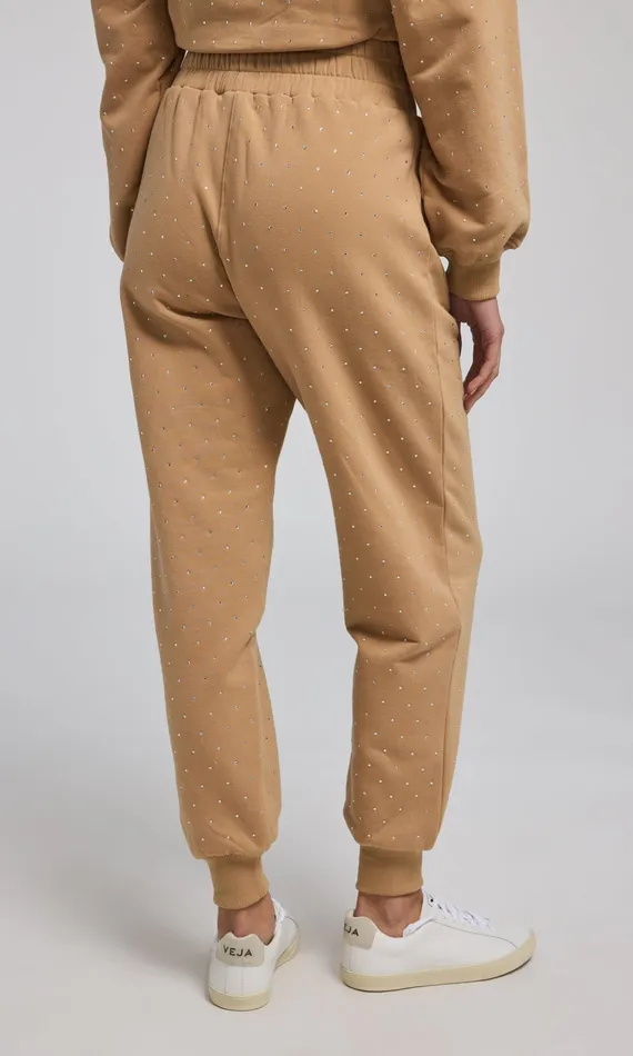 Generation Love Clothing Pants Women Ruel Crystal Sweatpants Camelclear