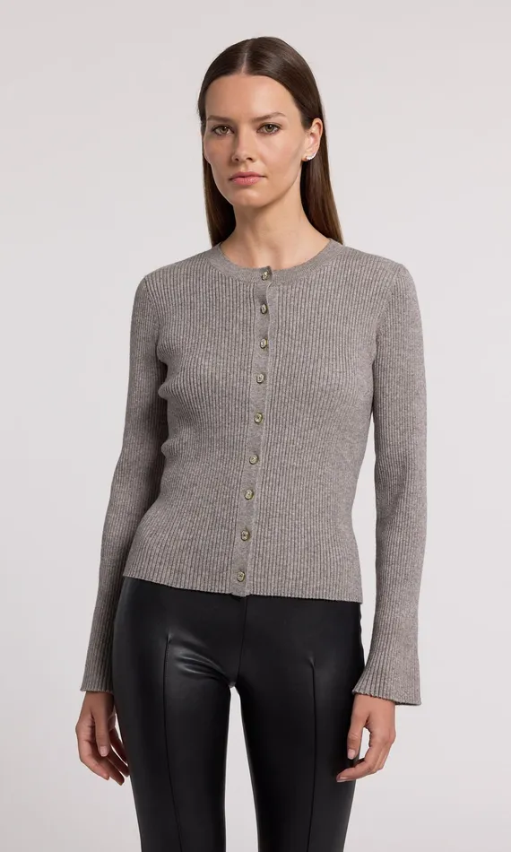 Generation Love Clothing Sweaters and Sweatshirts Women Dua Cardigan Heather Grey