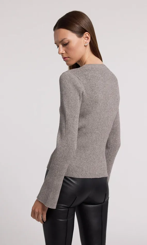 Generation Love Clothing Sweaters and Sweatshirts Women Dua Cardigan Heather Grey