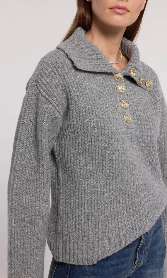Generation Love Clothing Sweaters and Sweatshirts Women Gayle Sweater Heather Grey