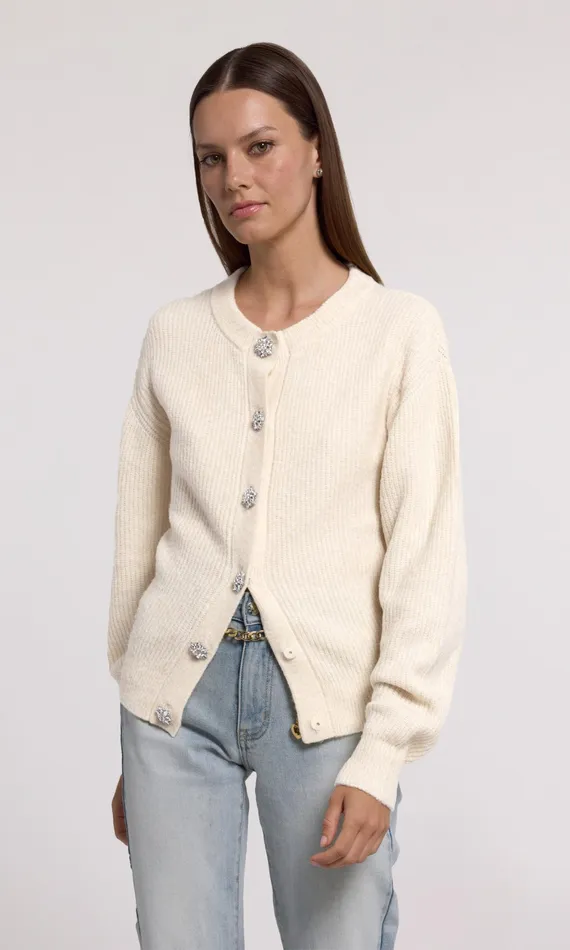 Generation Love Clothing Sweaters and Sweatshirts Women Savera Cardigan Cream Generation Love Clothing Sweaters and Sweatshirts Women Savera Cardigan Cream