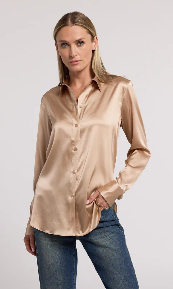 Generation Love Clothing Tops Women Marcello Blouse Truffle