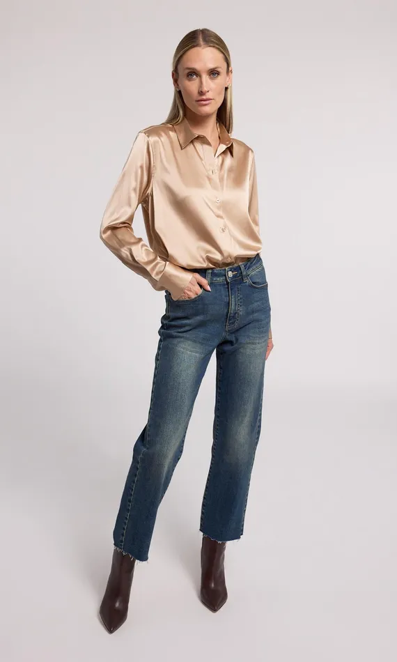 Generation Love Clothing Tops Women Marcello Blouse Truffle