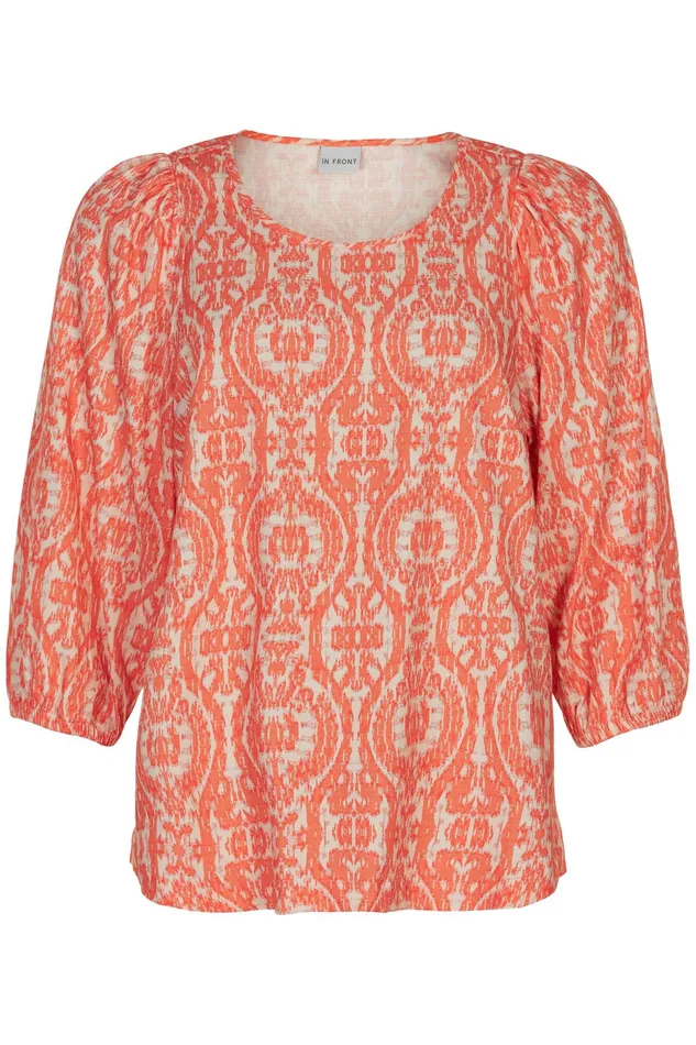 GEORGIE BLOUSE 14961 441 Orange 441 Women IN FRONT BLOUSES SHIRTS