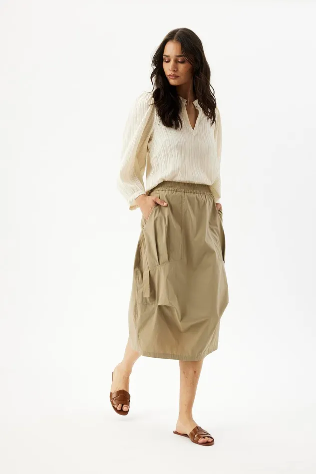 GIANNA SKIRT 16341 191 Sand 191 Women IN FRONT SKIRTS