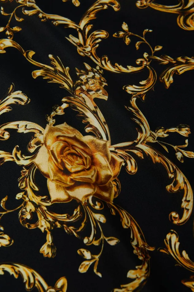 Gio Silk Blouse Blackgold Barocco Swirl Scarf Women L039Agence Blouses and Tops Gio Silk Blouse Blackgold Barocco Swirl Scarf Women L039Agence Blouses and Tops