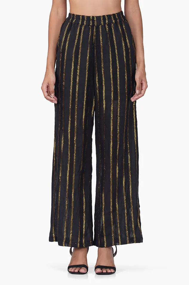 Gold Charm Black Pants Gold Charm Black Pants