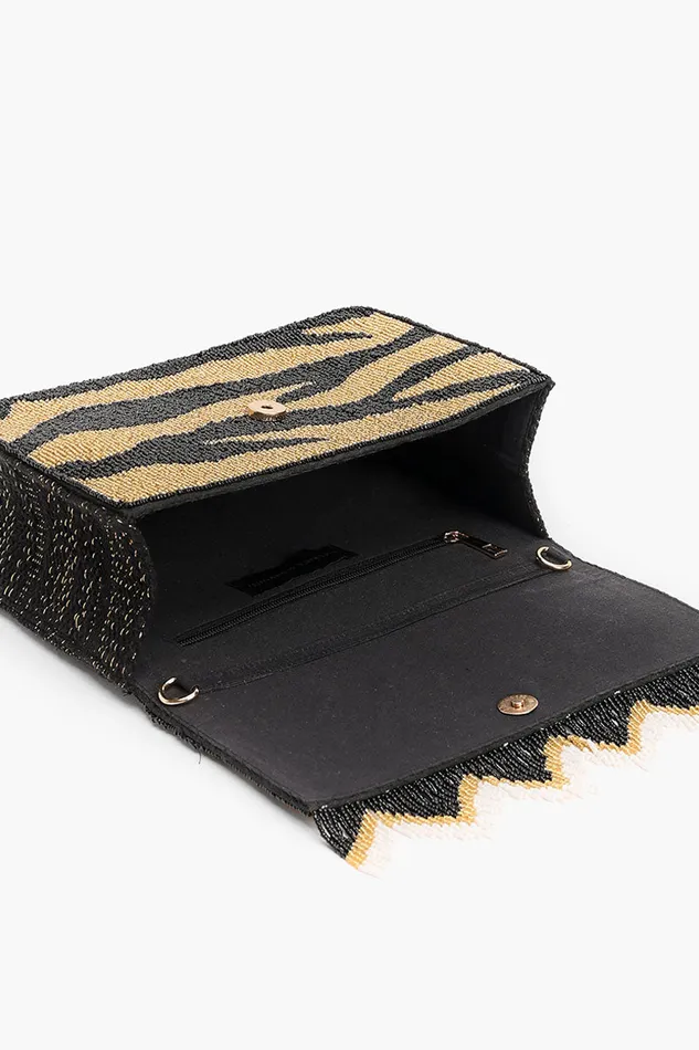 Golden Glam Floral Fringed Crossbody Bag Golden Glam Floral Fringed Crossbody Bag