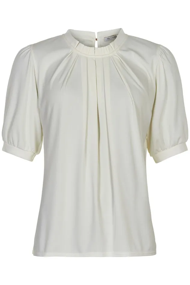 GRAZIA BLOUSE 14852 020 Off White Women IN FRONT TOPS TSHIRTS