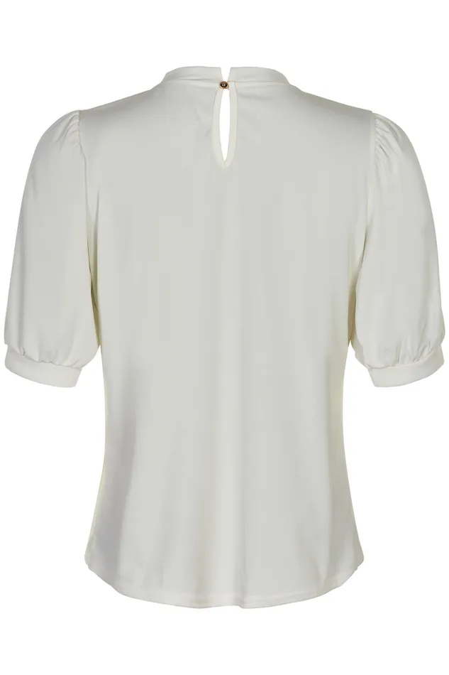 GRAZIA BLOUSE 14852 020 Off White Women IN FRONT TOPS TSHIRTS