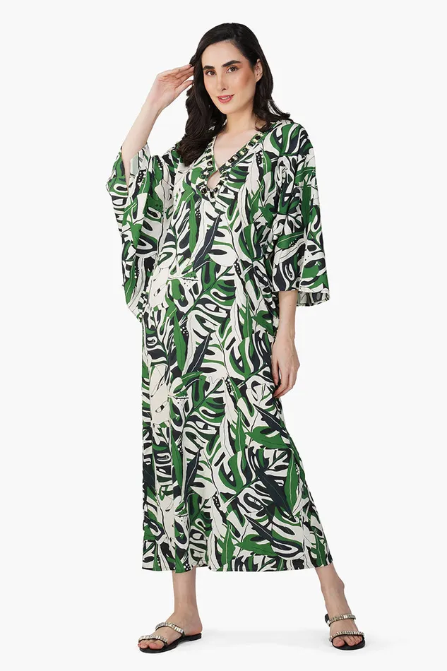 Green Birch Tropical Printed Maxi Dress Green Birch Tropical Printed Maxi Dress