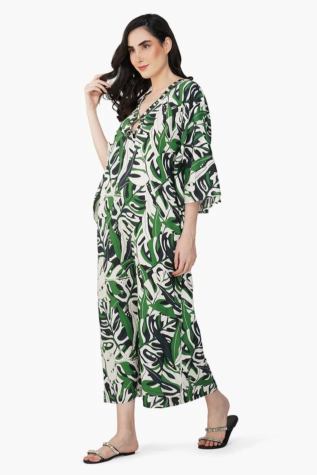 Green Birch Tropical Printed Maxi Dress Green Birch Tropical Printed Maxi Dress