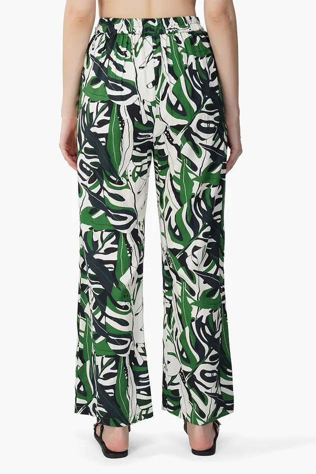 Green Birch Tropical Printed Pants Green Birch Tropical Printed Pants