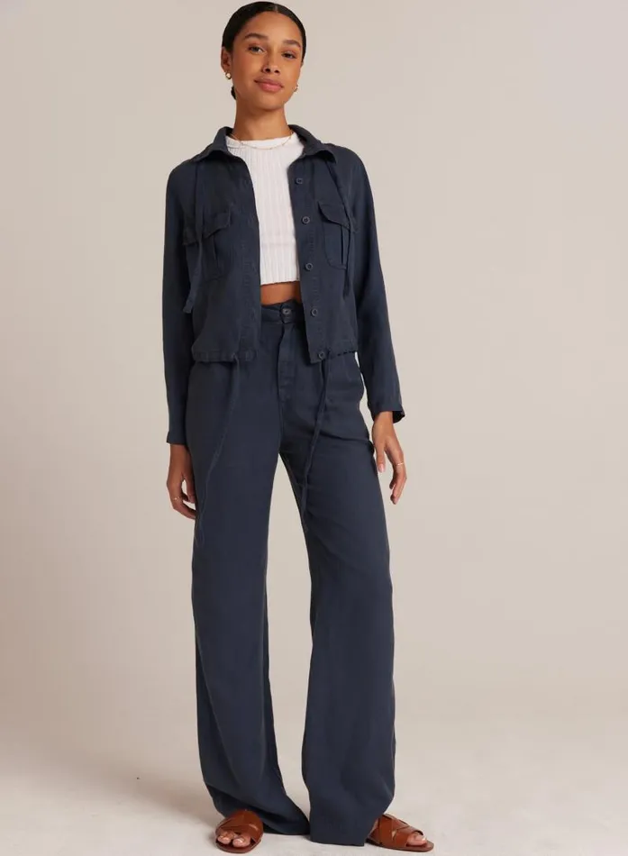 Greta Pleated Wide Leg Trouser 8211 Coastal Navy Women Bella Dahl Pants