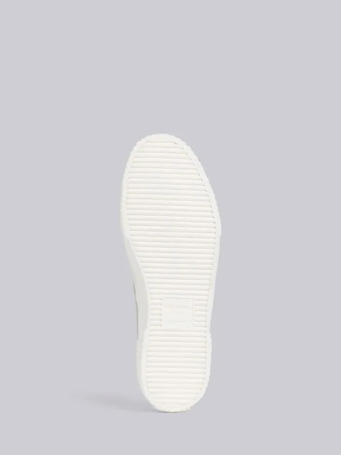 Grey Cotton Canvas Heritage Sneaker Dark Grey Men Thom Browne Sneakers Grey Cotton Canvas Heritage Sneaker Dark Grey Men Thom Browne Sneakers