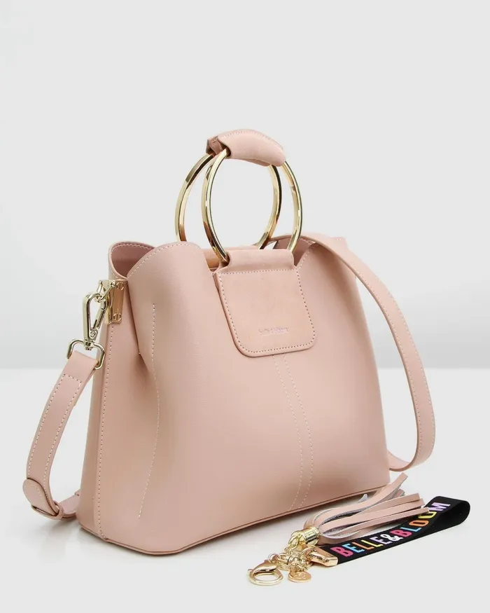Handbags Belle and Bloom Women Twilight Leather CrossBody Bag 8211 Pink