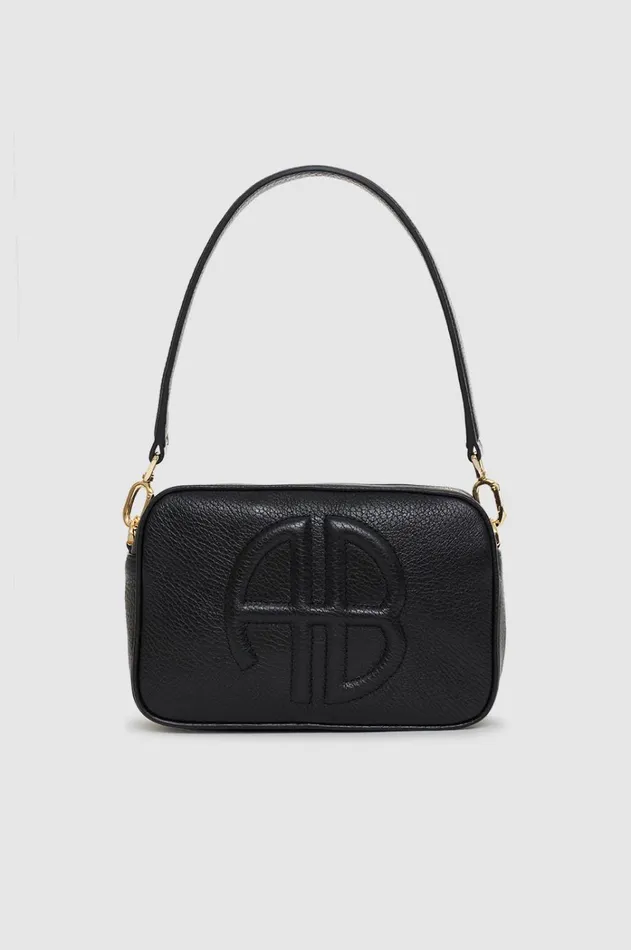 Handbags Women ANINE BING Lili Bag 8211 Black Pebbled