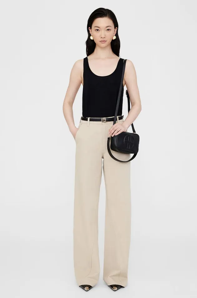 Handbags Women ANINE BING Lili Bag 8211 Black Pebbled
