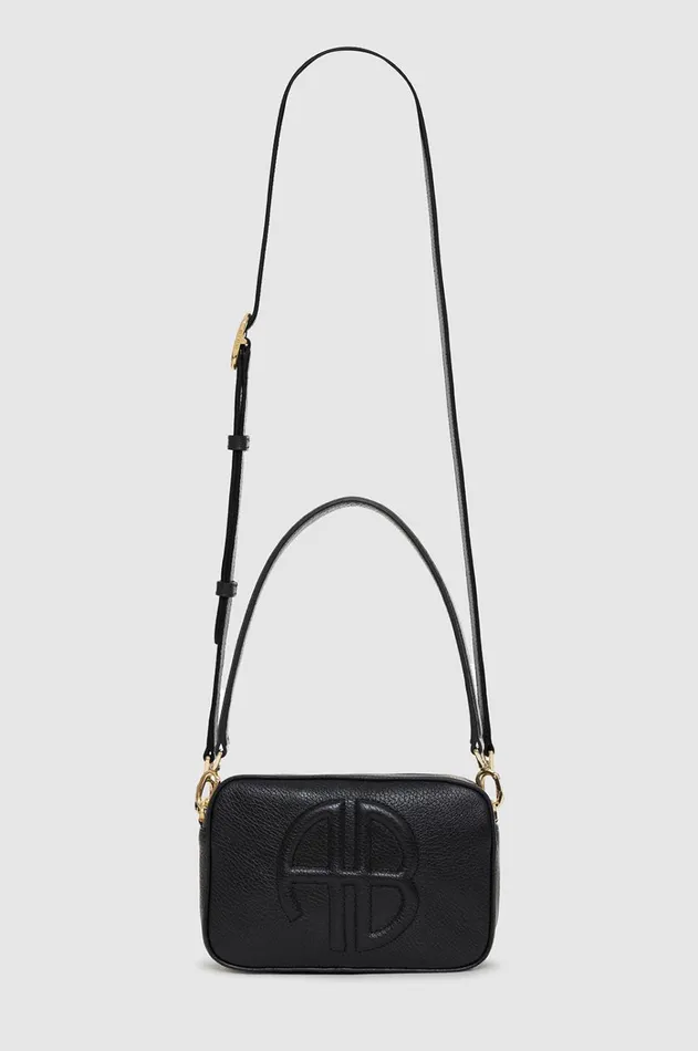 Handbags Women ANINE BING Lili Bag 8211 Black Pebbled