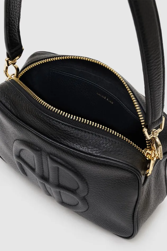 Handbags Women ANINE BING Lili Bag 8211 Black Pebbled