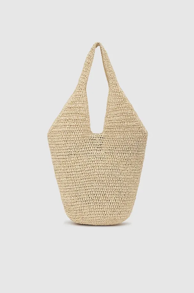 Handbags Women ANINE BING Small Leah Hobo 8211 Natural With Black