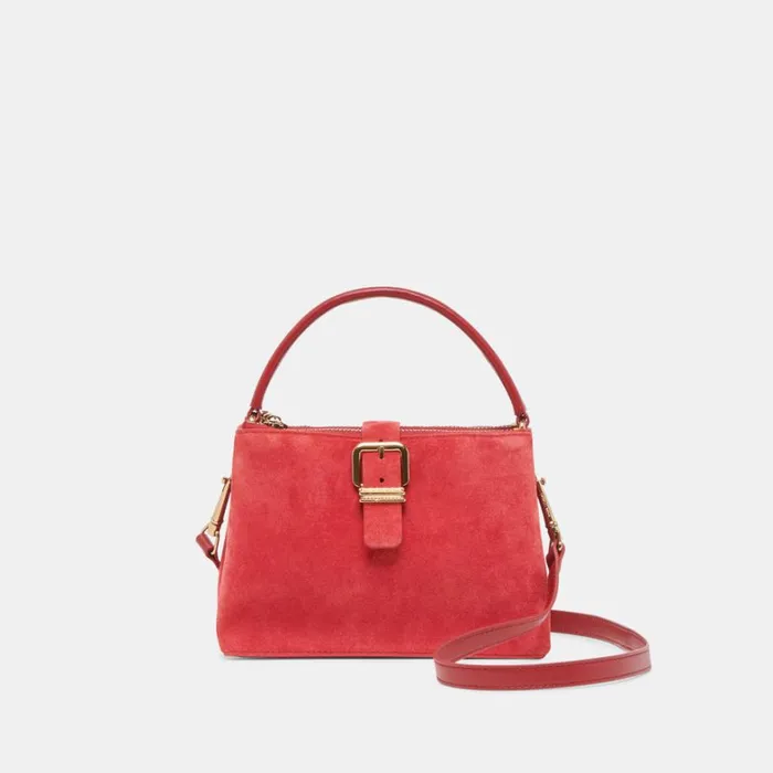 Handbags Women Dolce Vita Charly Crossbody Red Suede