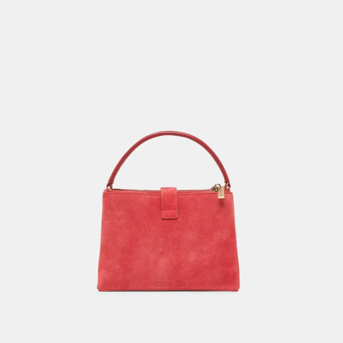 Handbags Women Dolce Vita Charly Crossbody Red Suede