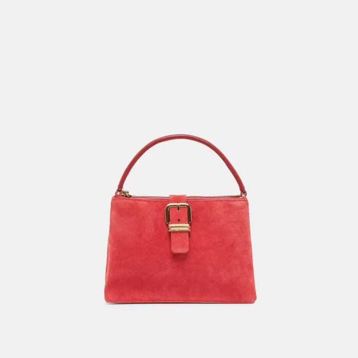 Handbags Women Dolce Vita Charly Crossbody Red Suede