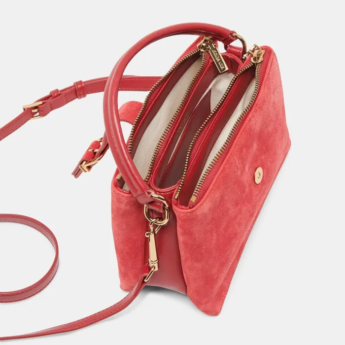 Handbags Women Dolce Vita Charly Crossbody Red Suede