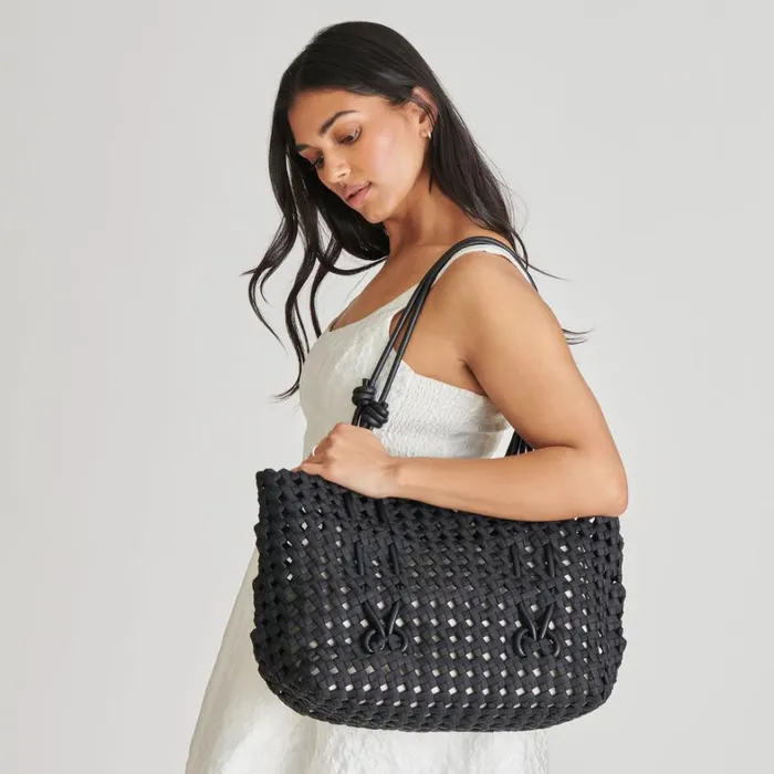 Handbags Women Dolce Vita Logan Tote Black Woven