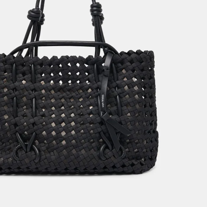 Handbags Women Dolce Vita Logan Tote Black Woven