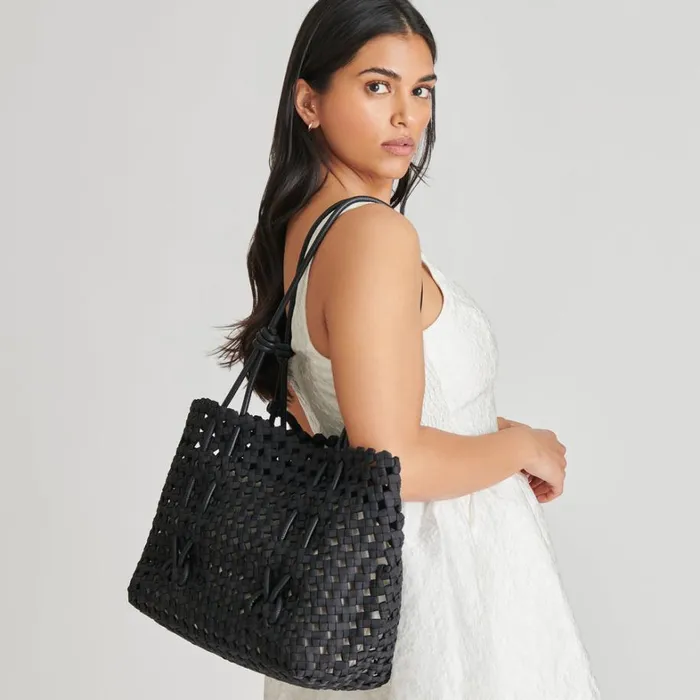 Handbags Women Dolce Vita Logan Tote Black Woven