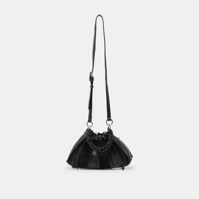 Handbags Women Dolce Vita Toni Crossbody Black Leather